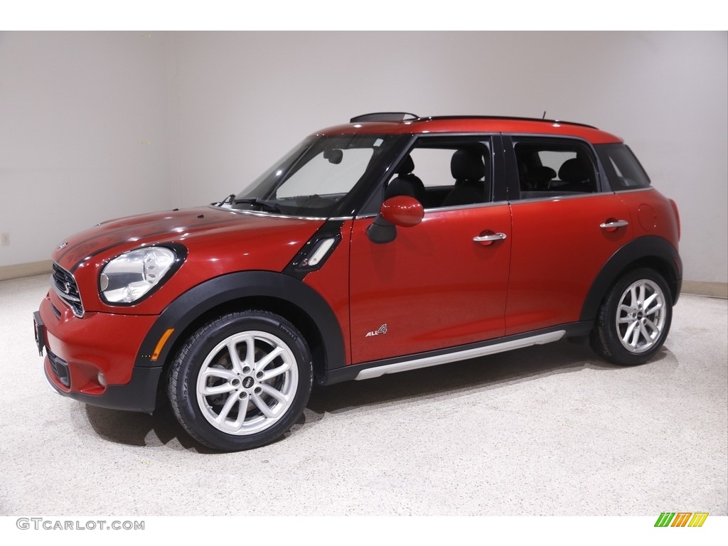 Blazing Red Metallic 2015 Mini Countryman Cooper S All4 Exterior Photo #145825547