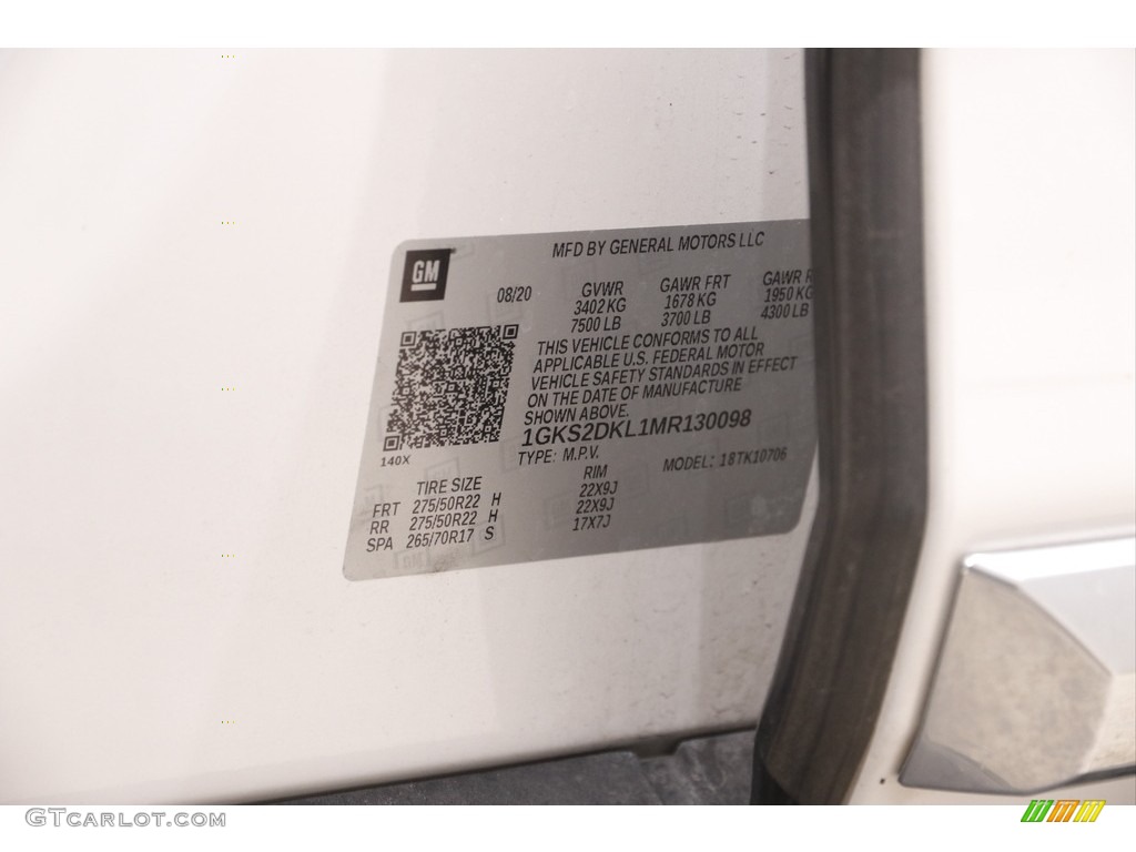 2021 Yukon Denali 4WD - White Frost Tricoat / Teak/­Light Shale photo #28