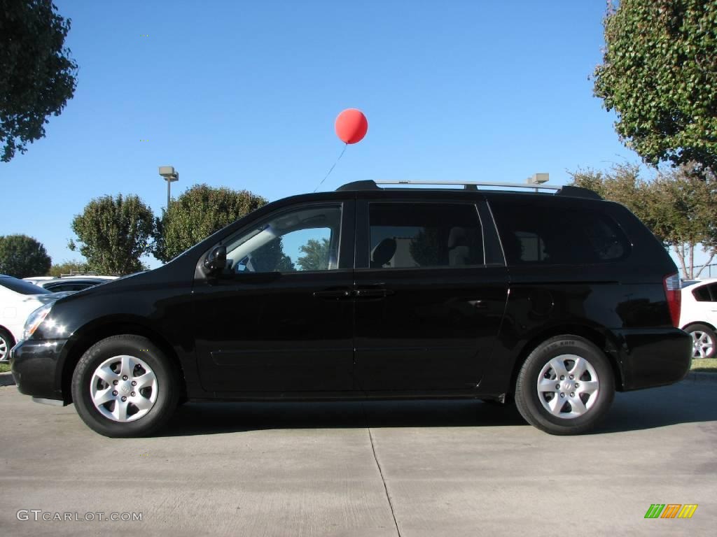 2008 Sedona LX - Midnight Black / Gray photo #4