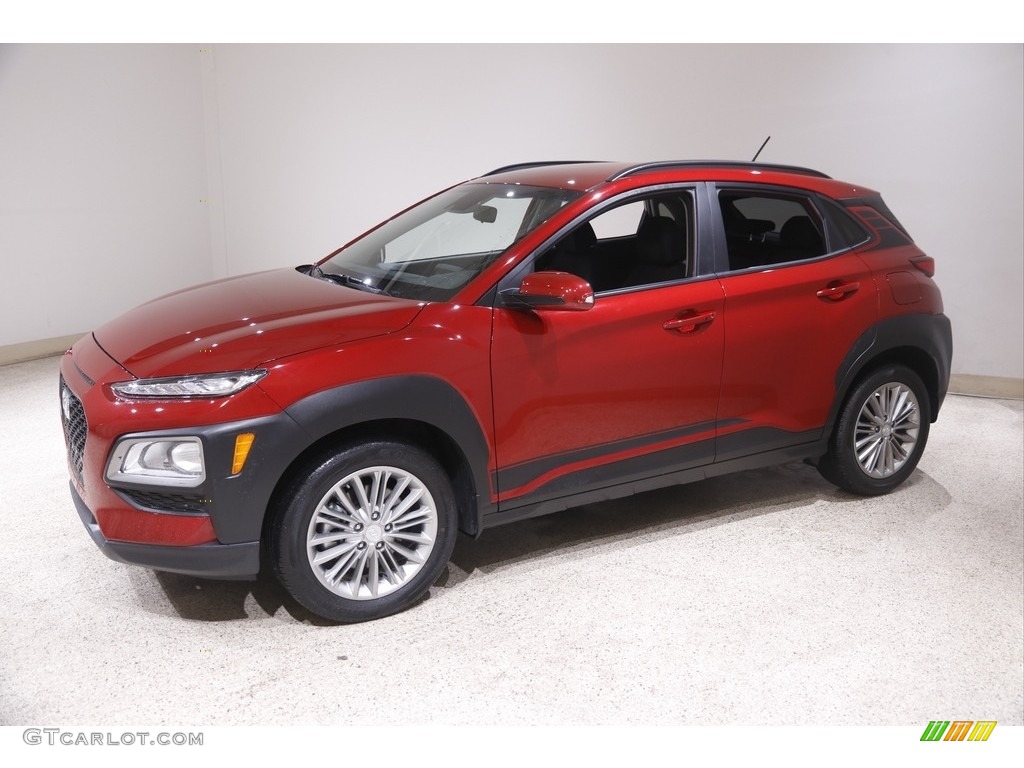 2021 Kona SEL AWD - Pulse Red / Black photo #3