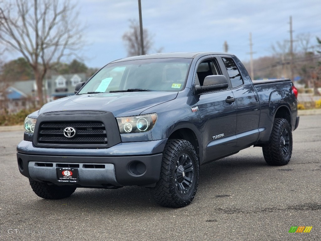 2008 Tundra SR5 Double Cab 4x4 - Slate Gray Metallic / Graphite Gray photo #1