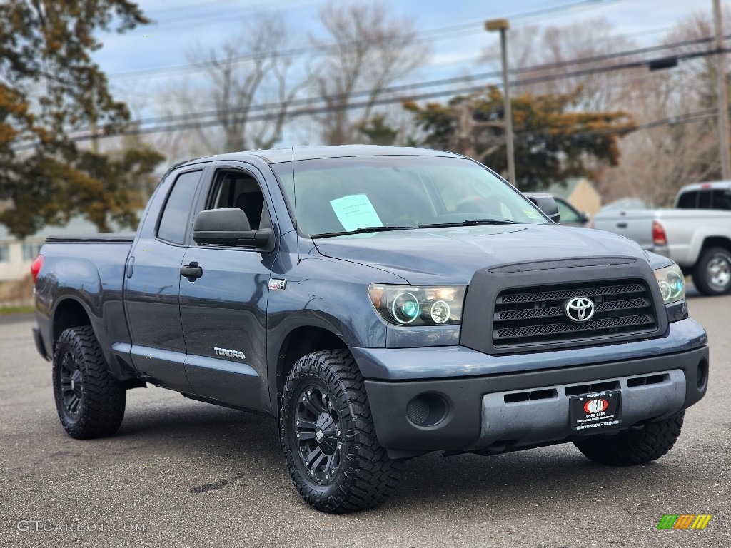 2008 Tundra SR5 Double Cab 4x4 - Slate Gray Metallic / Graphite Gray photo #2