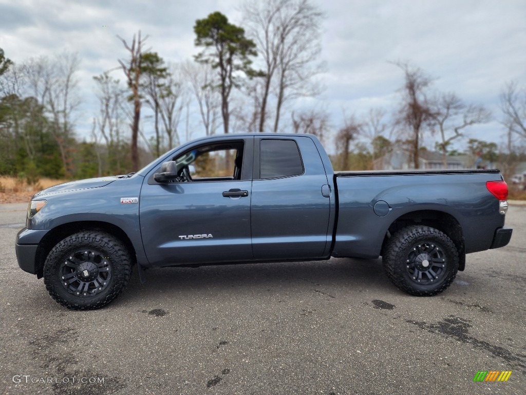 2008 Tundra SR5 Double Cab 4x4 - Slate Gray Metallic / Graphite Gray photo #8