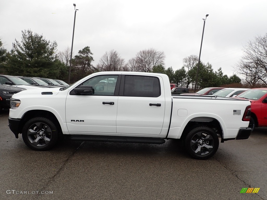 Bright White 2023 Ram 1500 Big Horn Built To Serve Edition Crew Cab 4x4 Exterior Photo #145830735