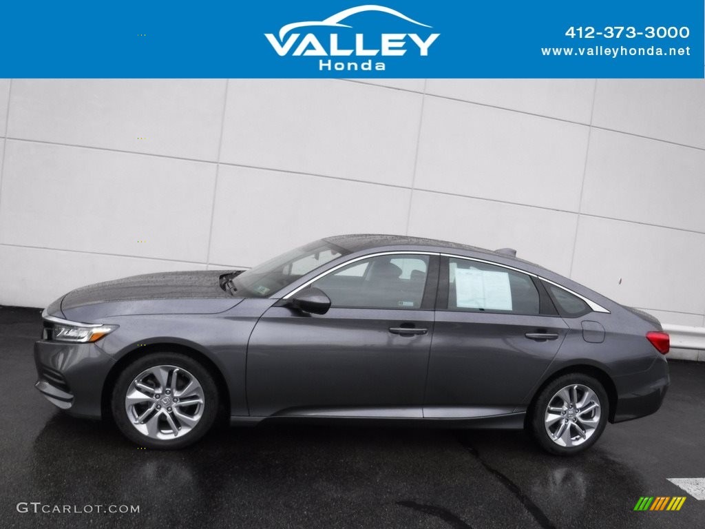 2018 Accord LX Sedan - Modern Steel Metallic / Black photo #2