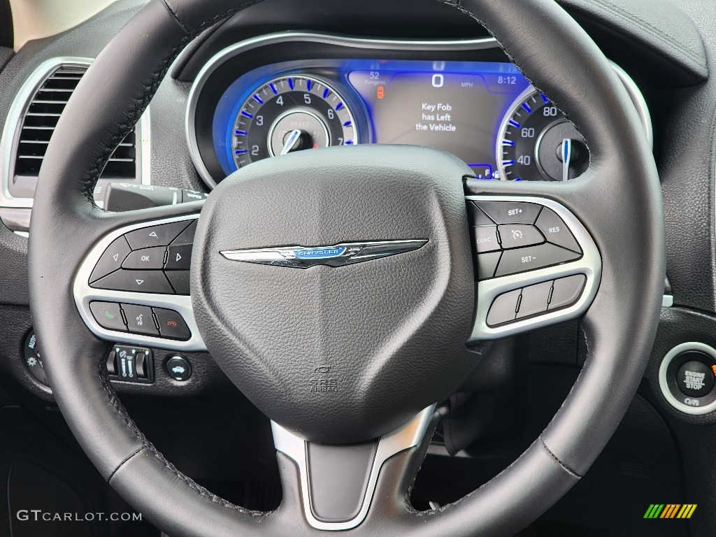 2022 Chrysler 300 Touring AWD Black Steering Wheel Photo #145832421