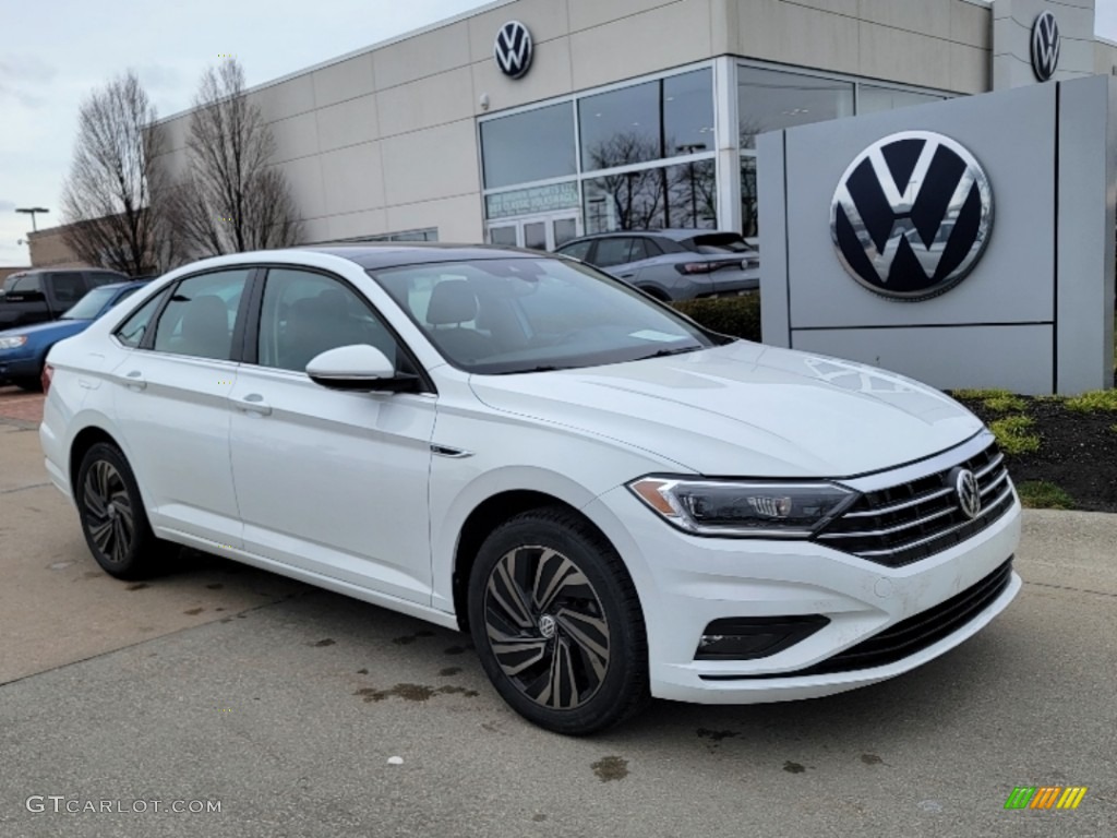 2019 Jetta SEL Premium - Pure White / Titan Black photo #1