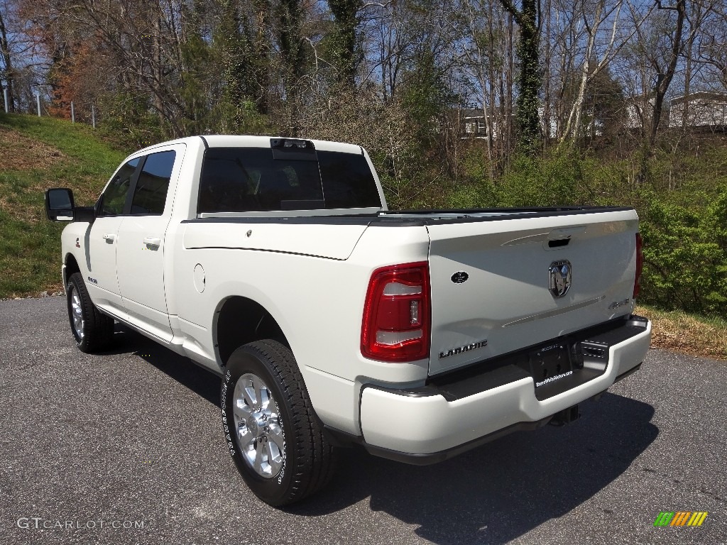 2023 3500 Laramie Crew Cab 4x4 - Pearl White / Black photo #10