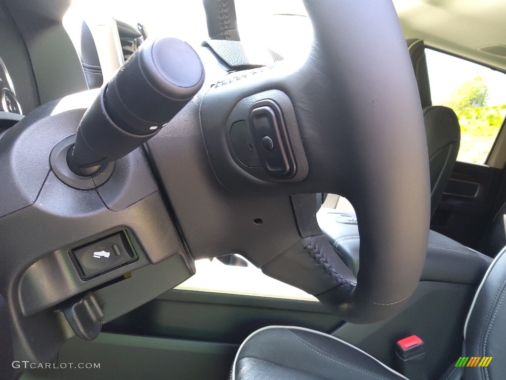 2023 Ram 3500 Laramie Crew Cab 4x4 Black Steering Wheel Photo #145836993