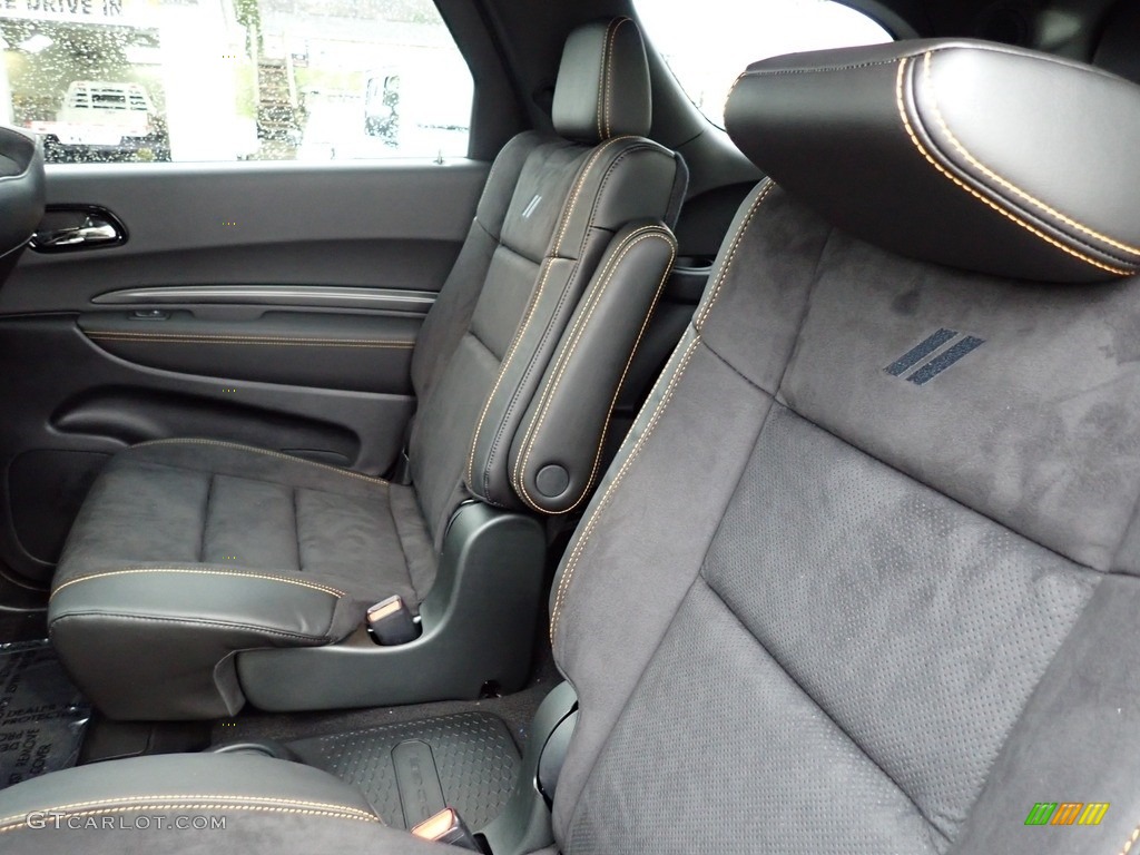 Black/Orange Accent Stitching Interior 2023 Dodge Durango R/T Hemi Orange AWD Photo #145837095