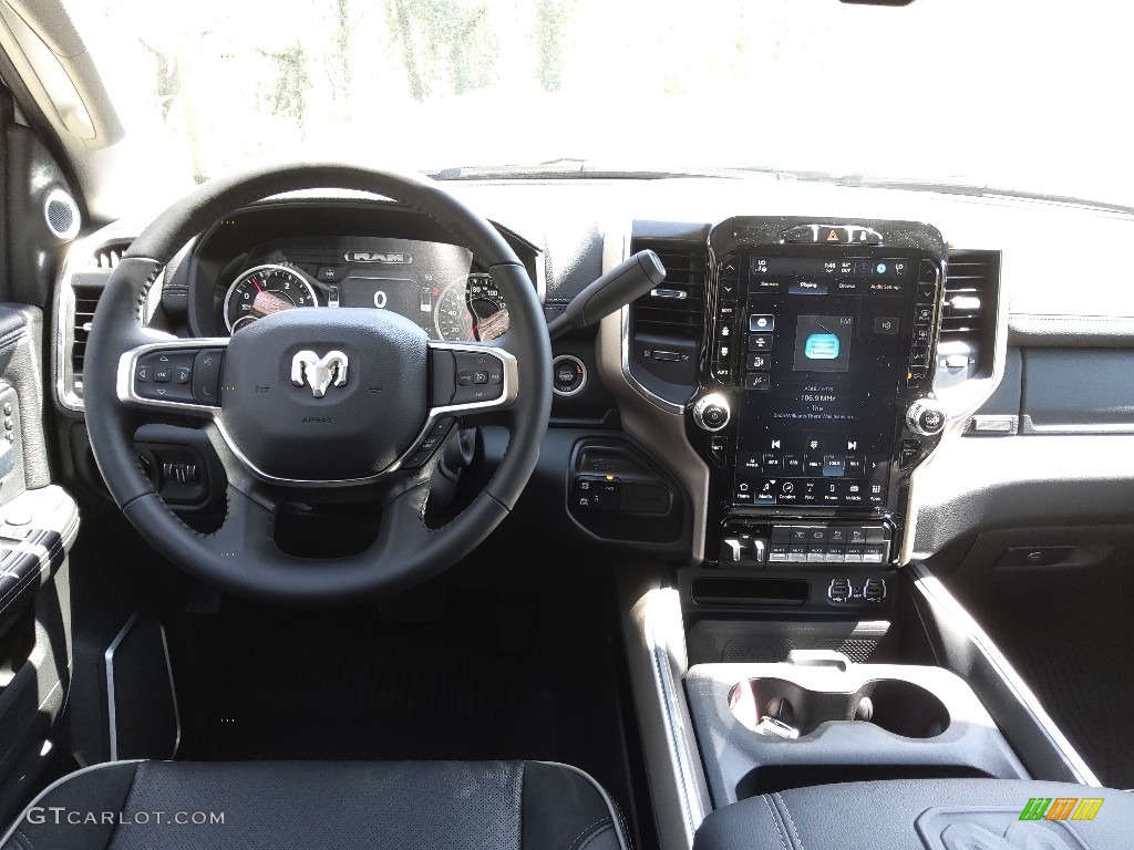 2023 3500 Laramie Crew Cab 4x4 - Pearl White / Black photo #22