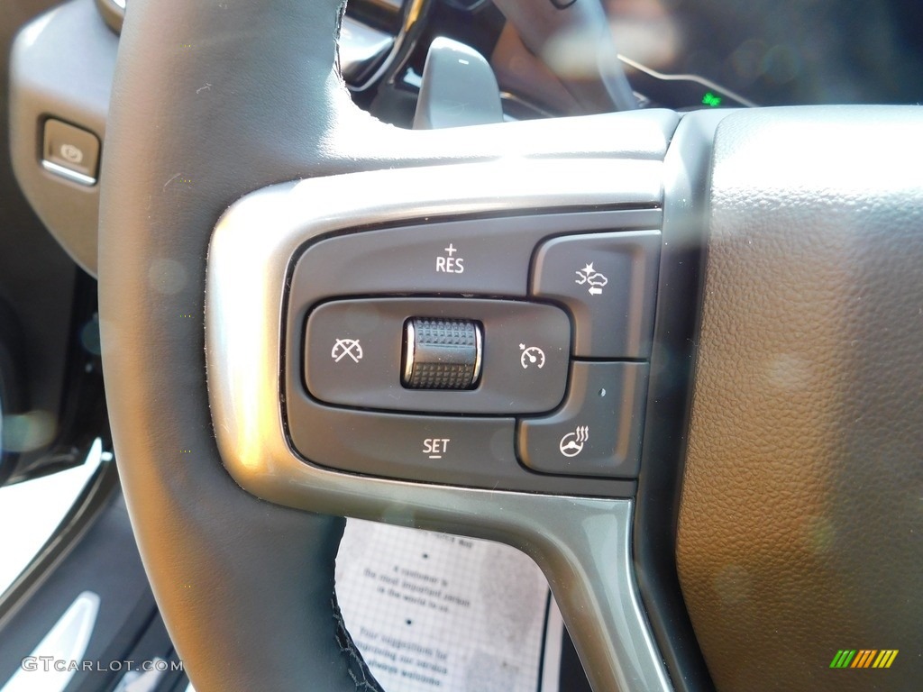 2023 Chevrolet Silverado 1500 LT Crew Cab 4x4 Jet Black Steering Wheel Photo #145837593
