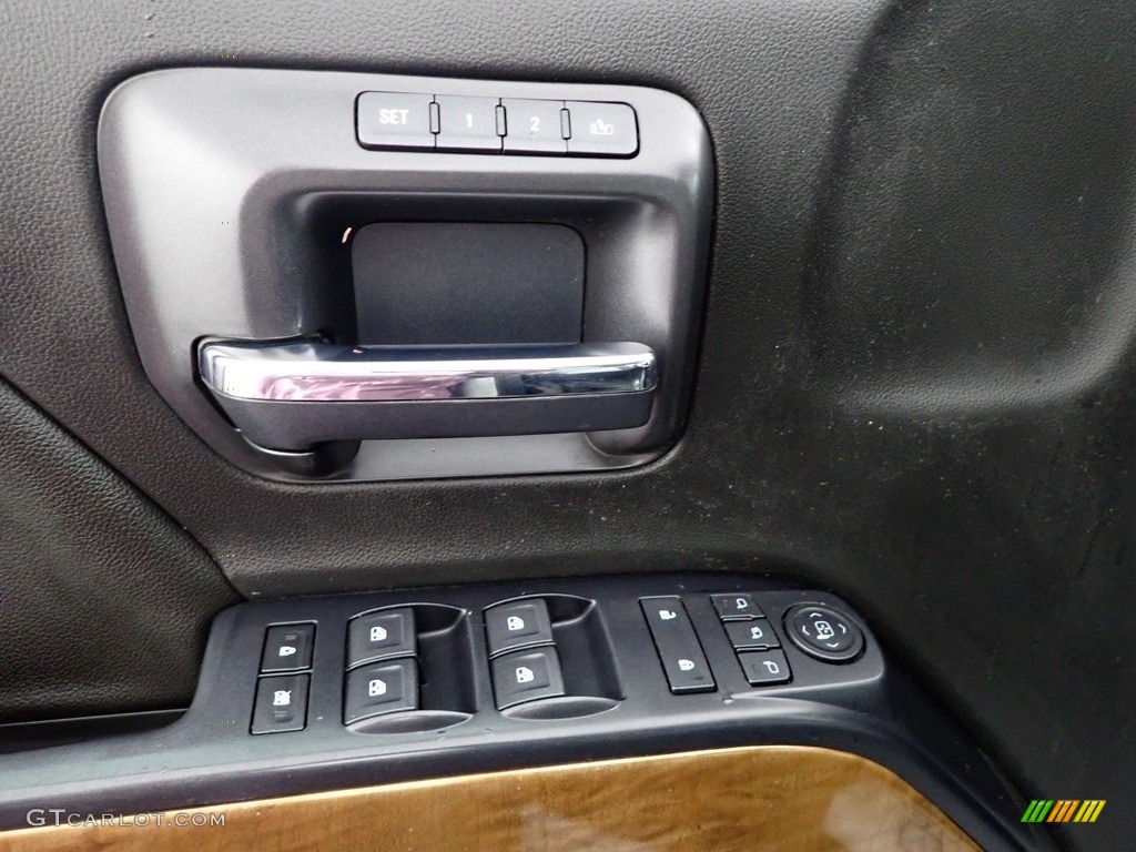 2018 Chevrolet Silverado 3500HD LTZ Crew Cab 4x4 Jet Black Door Panel Photo #145837740