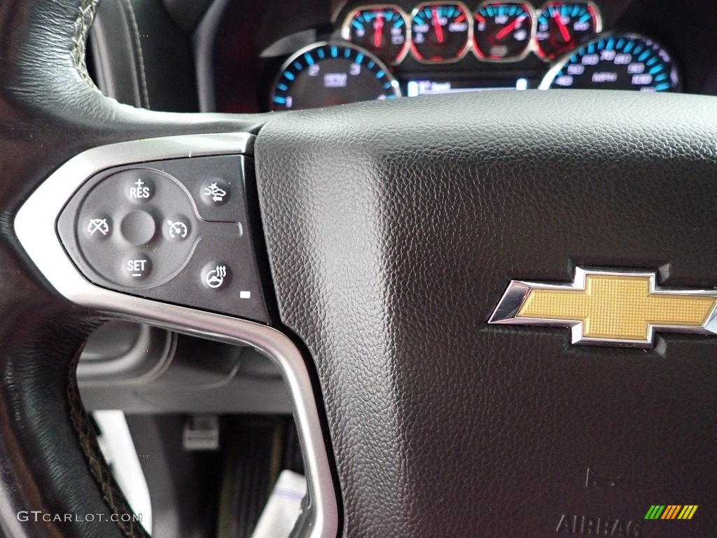 2018 Chevrolet Silverado 3500HD LTZ Crew Cab 4x4 Jet Black Steering Wheel Photo #145837839