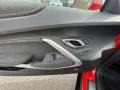 Jet Black/Red Accents 2022 Chevrolet Camaro ZL1 Coupe Door Panel