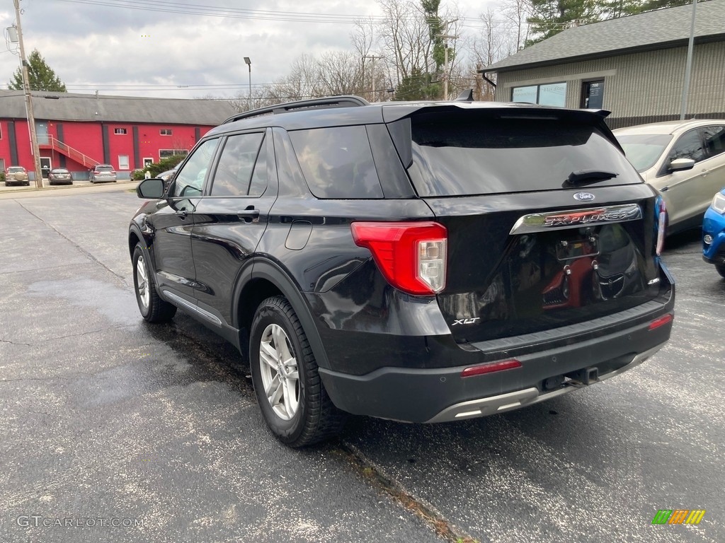 2021 Explorer XLT - Agate Black Metallic / Ebony photo #3