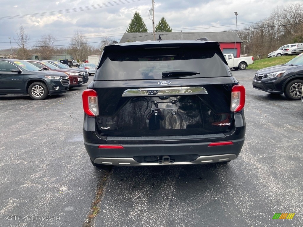 2021 Explorer XLT - Agate Black Metallic / Ebony photo #4