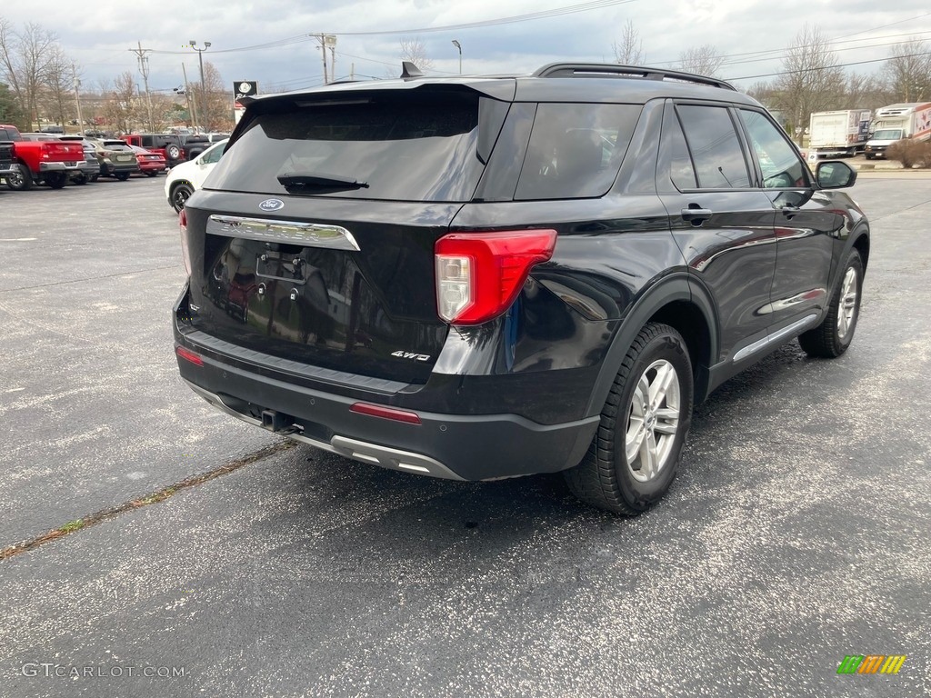 2021 Explorer XLT - Agate Black Metallic / Ebony photo #5