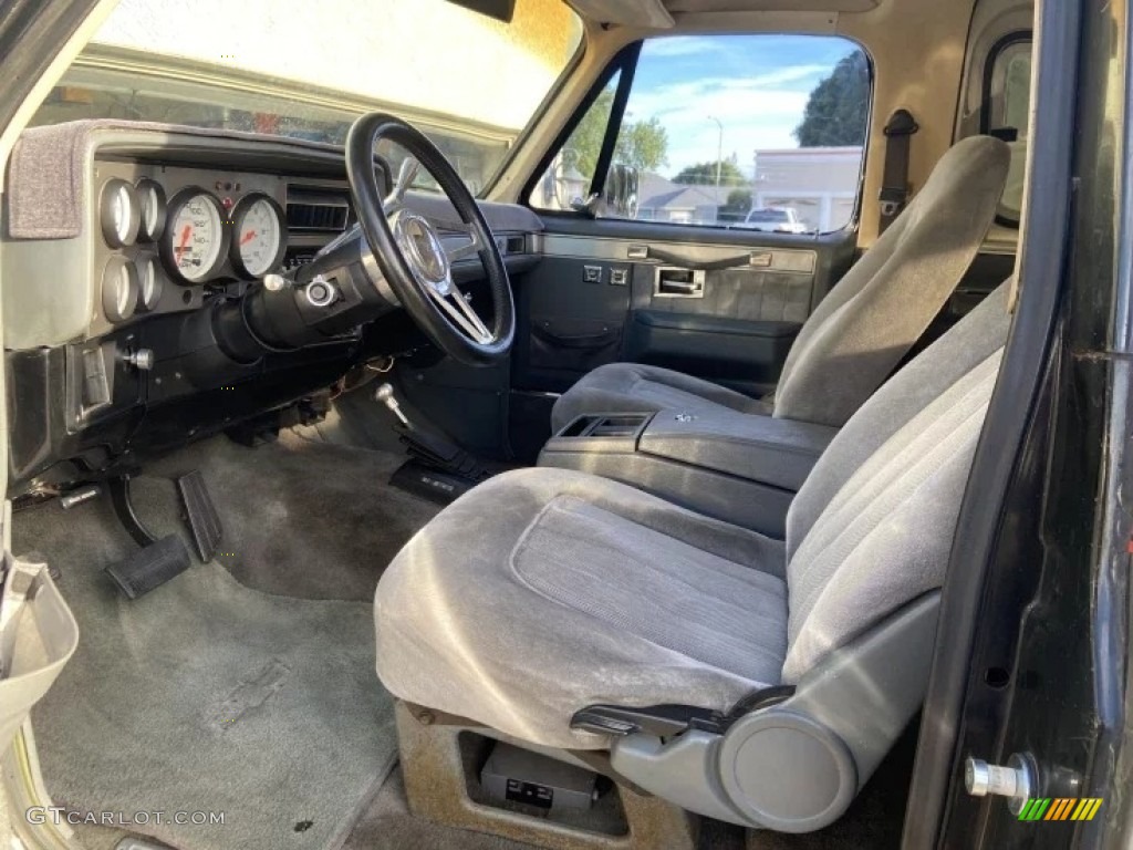 Slate Gray Interior 1987 Chevrolet Blazer Silverado 4x4 Photo #145838847