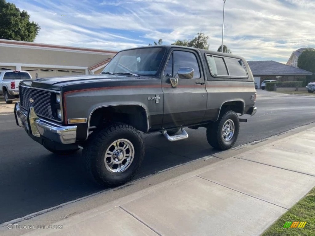 Midnight Black 1987 Chevrolet Blazer Silverado 4x4 Exterior Photo #145839069