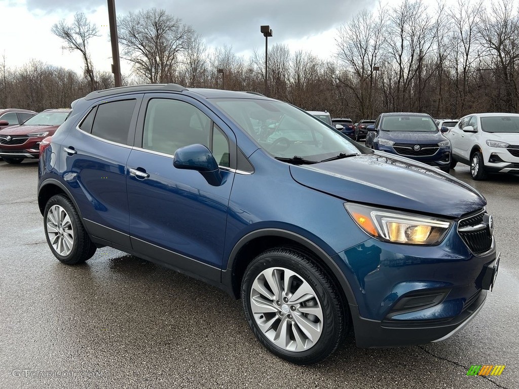 2020 Encore Preferred AWD - Deep Azure Metallic / Shale/Ebony Accents photo #4