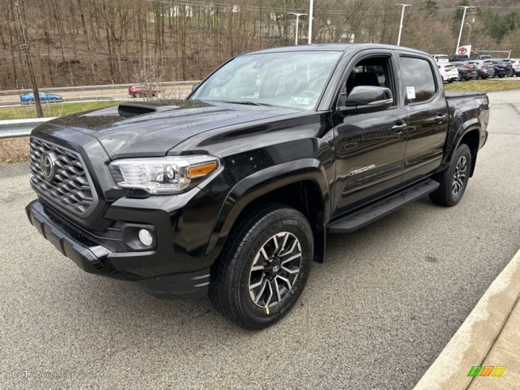 Black 2023 Toyota Tacoma TRD Sport Double Cab 4x4 Exterior Photo #145840808