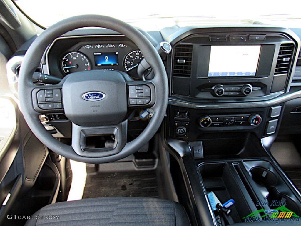 2023 F150 STX SuperCrew 4x4 - Antimatter Blue Metallic / Black photo #14