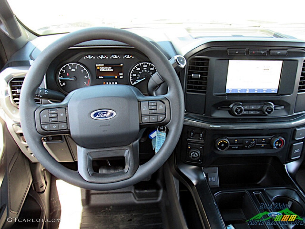 2023 F150 STX SuperCrew 4x4 - Antimatter Blue Metallic / Black photo #17