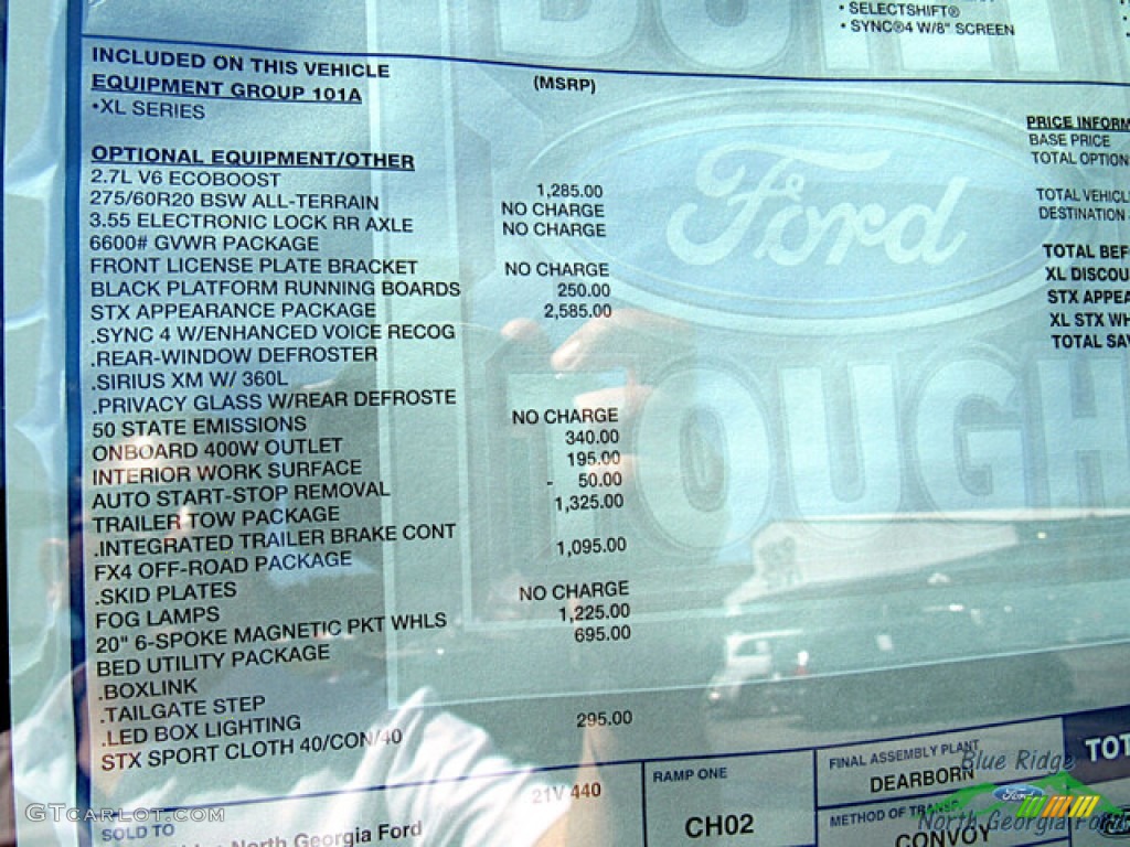 2023 F150 STX SuperCrew 4x4 - Antimatter Blue Metallic / Black photo #28