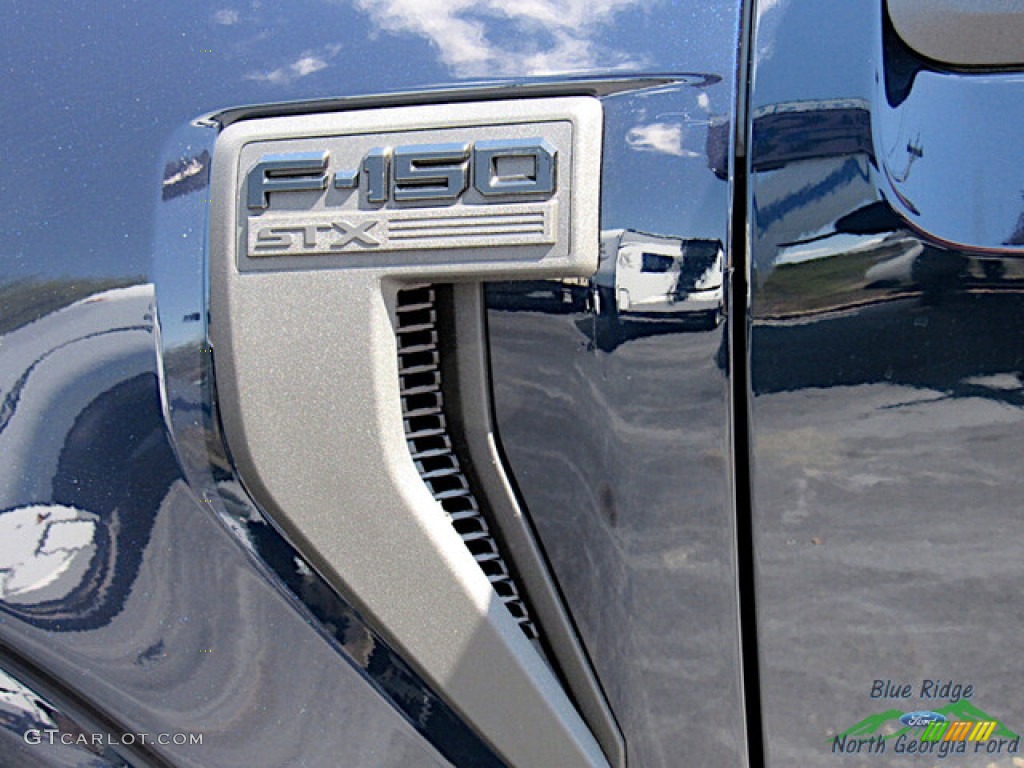 2023 F150 STX SuperCrew 4x4 - Antimatter Blue Metallic / Black photo #33