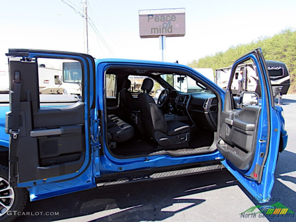 2019 F150 XLT SuperCab - Velocity Blue / Black photo #14