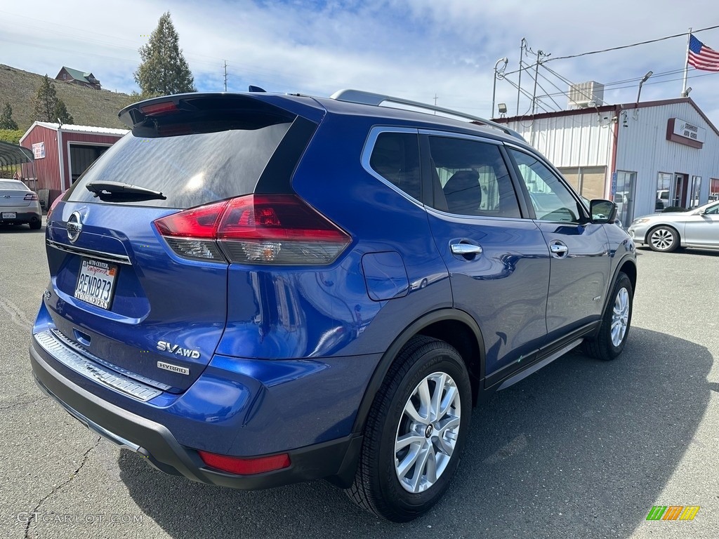 2018 Rogue SV AWD Hybrid - Caspian Blue / Charcoal photo #6