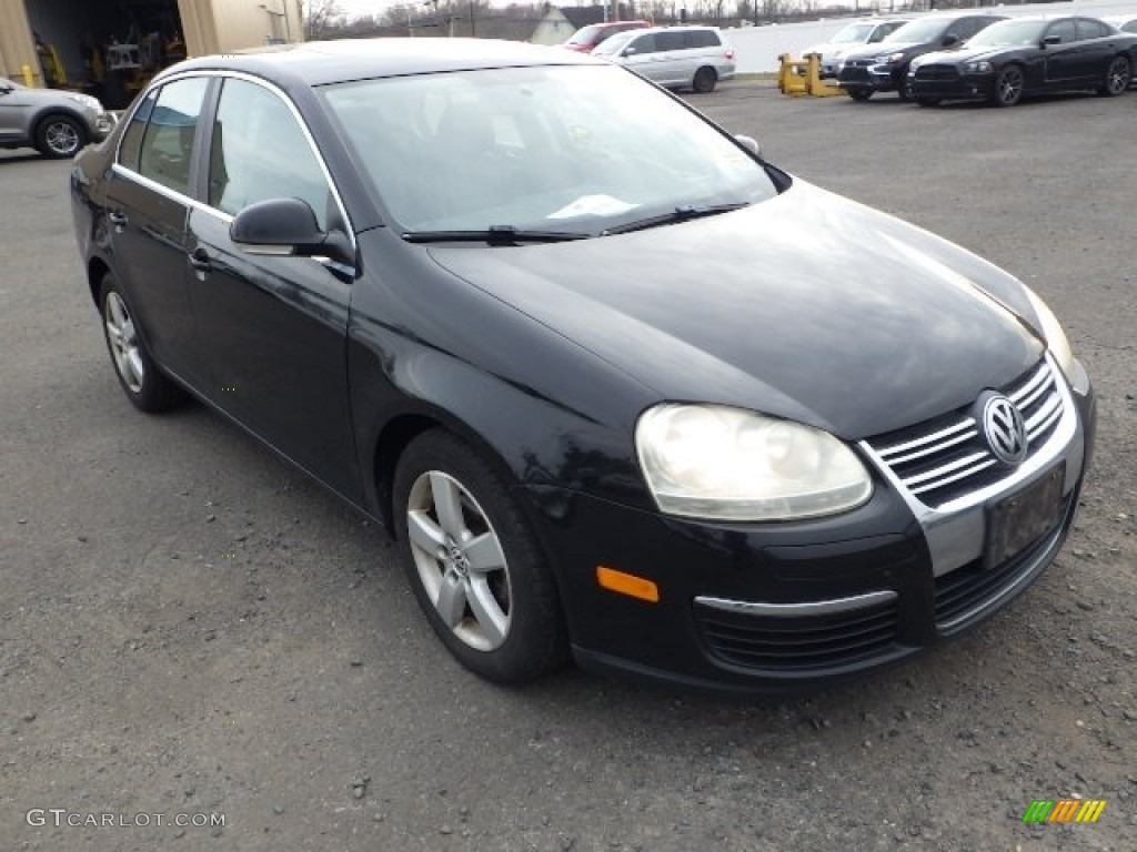 2009 Jetta SE Sedan - Black Uni / Anthracite photo #3