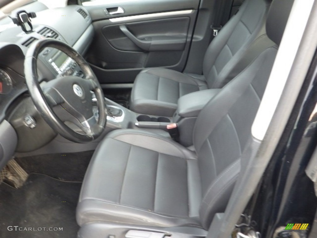 2009 Jetta SE Sedan - Black Uni / Anthracite photo #7