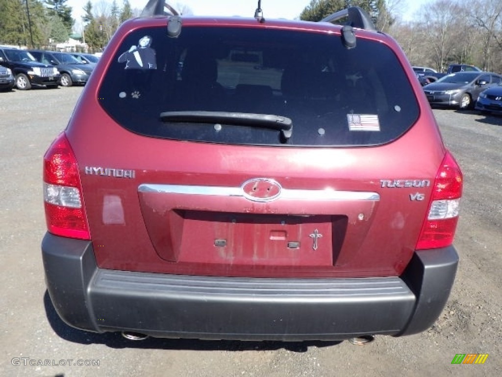 2005 Tucson GLS V6 - Mesa Red / Beige photo #5