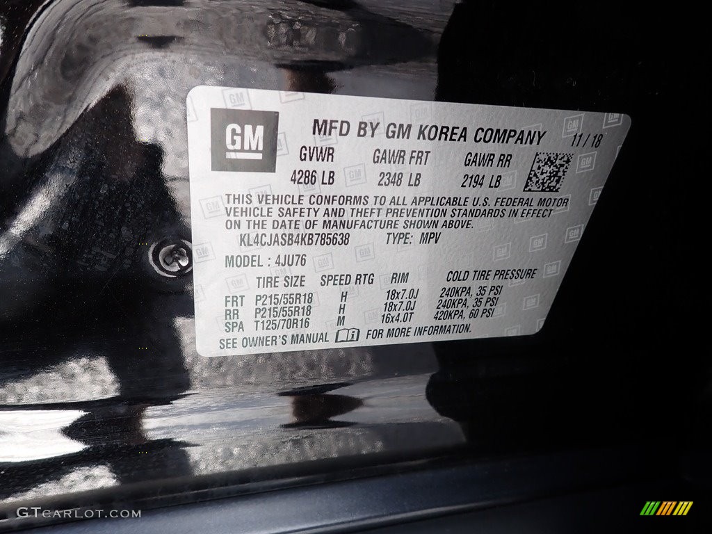 2019 Encore Preferred - Ebony Twilight Metallic / Ebony photo #30