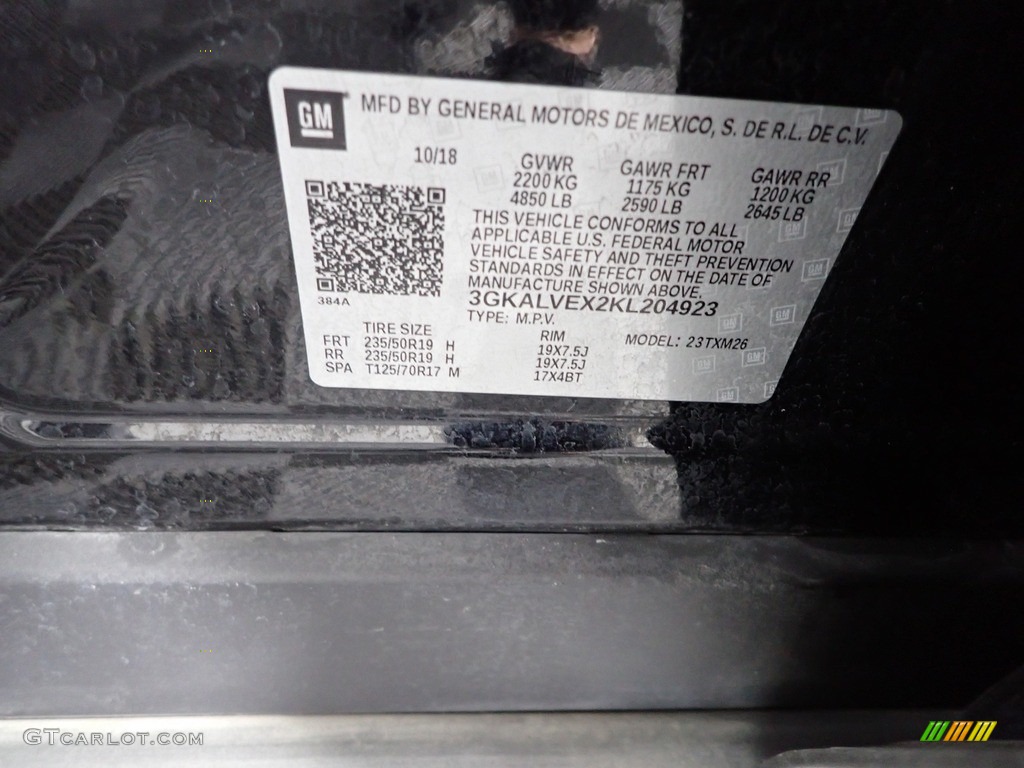 2019 Terrain SLT AWD - Ebony Twilight Metallic / Jet Black photo #32