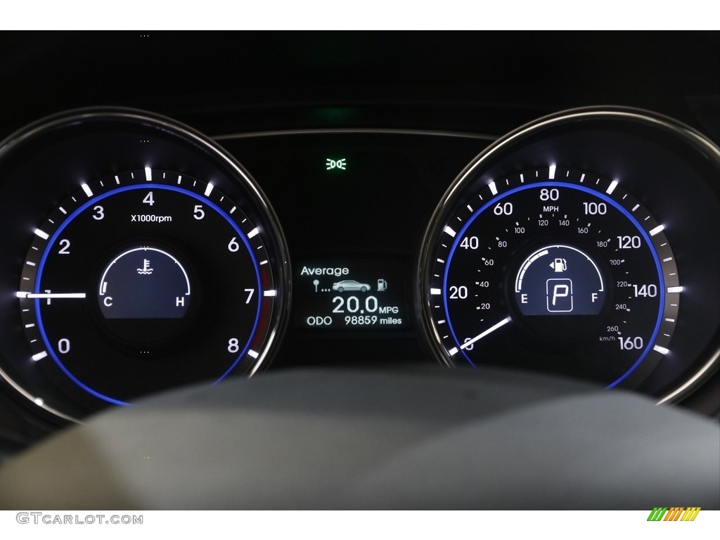 2013 Sonata GLS - Midnight Black / Gray photo #8
