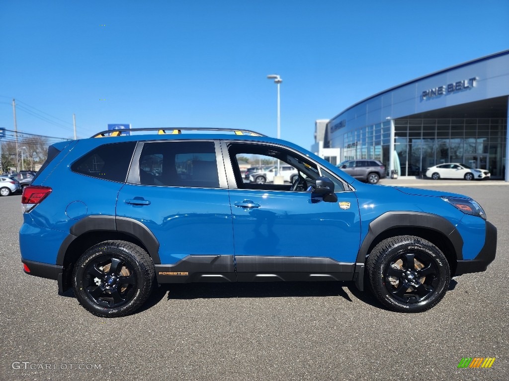 Geyser Blue 2022 Subaru Forester Wilderness Exterior Photo #145846651