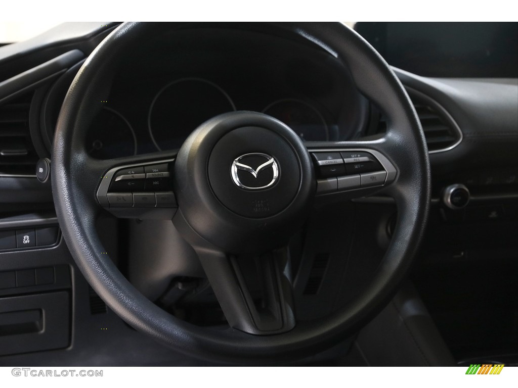 2020 Mazda MAZDA3 Sedan Black Steering Wheel Photo #145848647