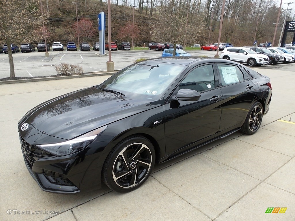 2023 Elantra N-Line - Onyx Black / Black photo #7