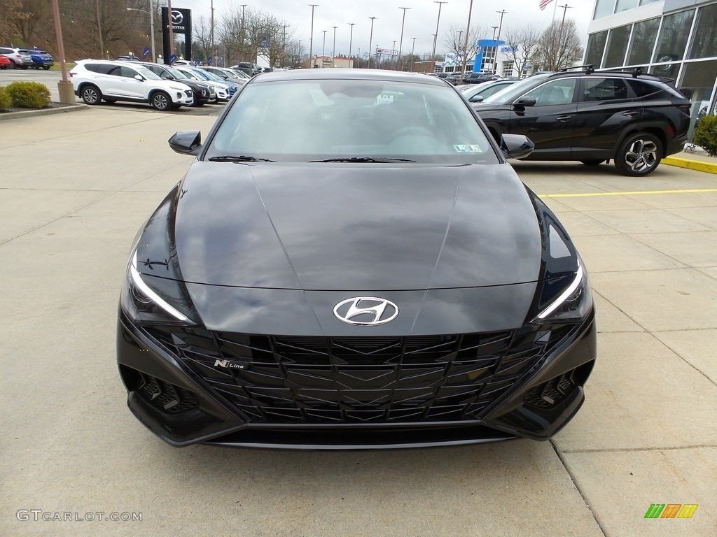 2023 Elantra N-Line - Onyx Black / Black photo #8