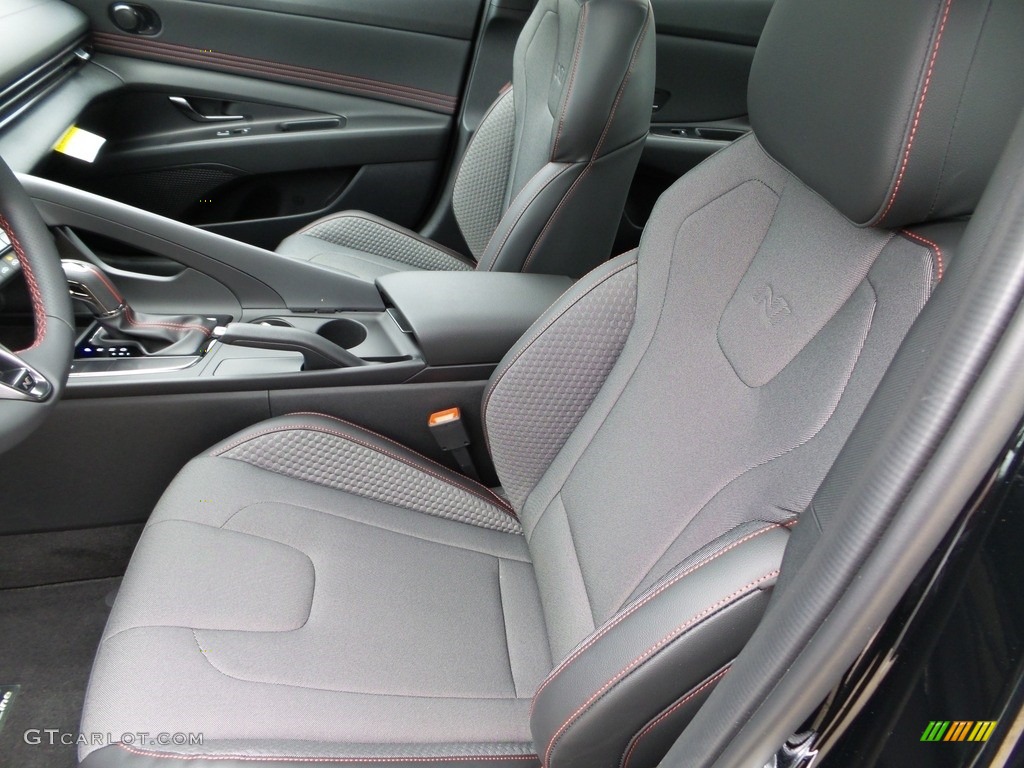 Black Interior 2023 Hyundai Elantra N-Line Photo #145850138
