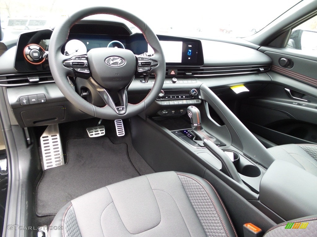 Black Interior 2023 Hyundai Elantra N-Line Photo #145850165