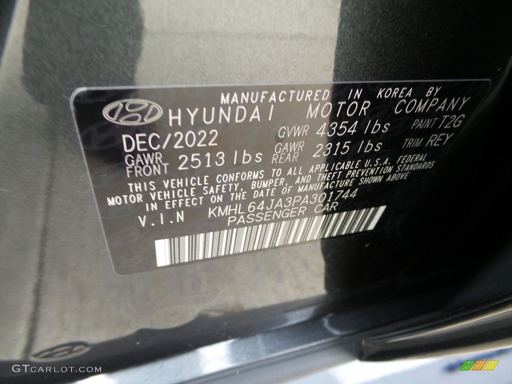 2023 Sonata SEL - Portofino Gray / Medium Gray photo #18