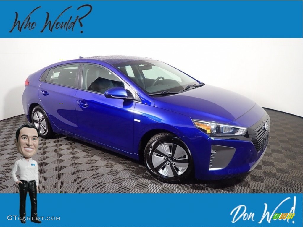 2019 Ioniq Hybrid Blue - Intense Blue / Black photo #1