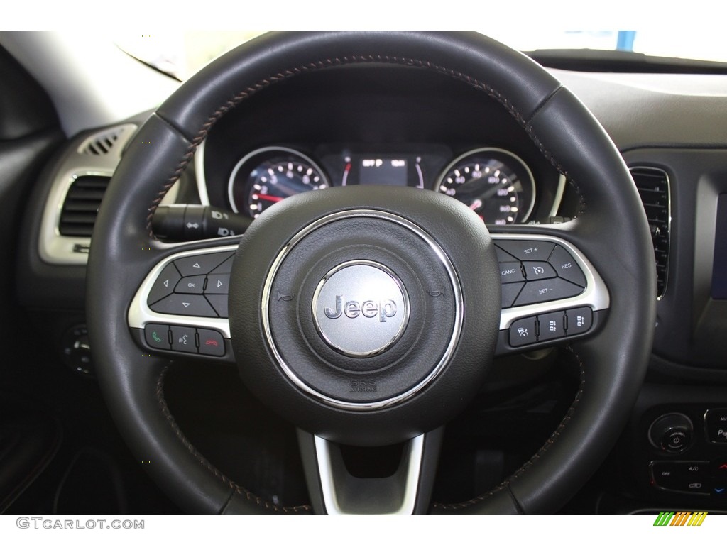 2021 Jeep Compass Latitude 4x4 Black Steering Wheel Photo #145853059