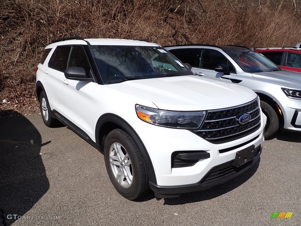 2020 Explorer XLT 4WD - Oxford White / Ebony photo #3