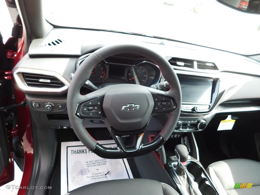 2023 Chevrolet TrailBlazer RS Jet Black Steering Wheel Photo #145854991