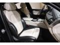 2017 BMW X6 Ivory White/Black Interior Front Seat Photo